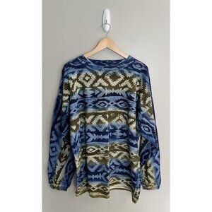 Vintage 80’s/90’s Cherokee Sweatshirt Sz‎ Lg NOS Aztec Tribal Print Pullover
